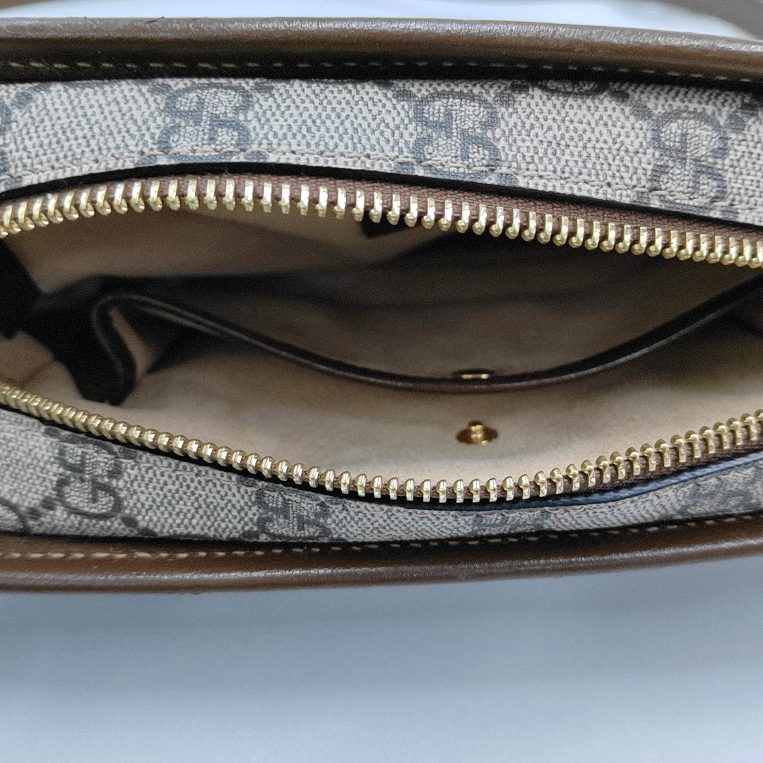 Bree Monogram Coated Canvas Beige