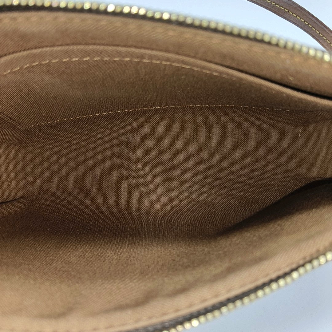 ACCESSOIRES GM Monogram Coated Canvas Brown