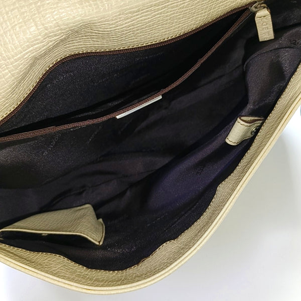 Calfskin Shoulder Bag Beige
