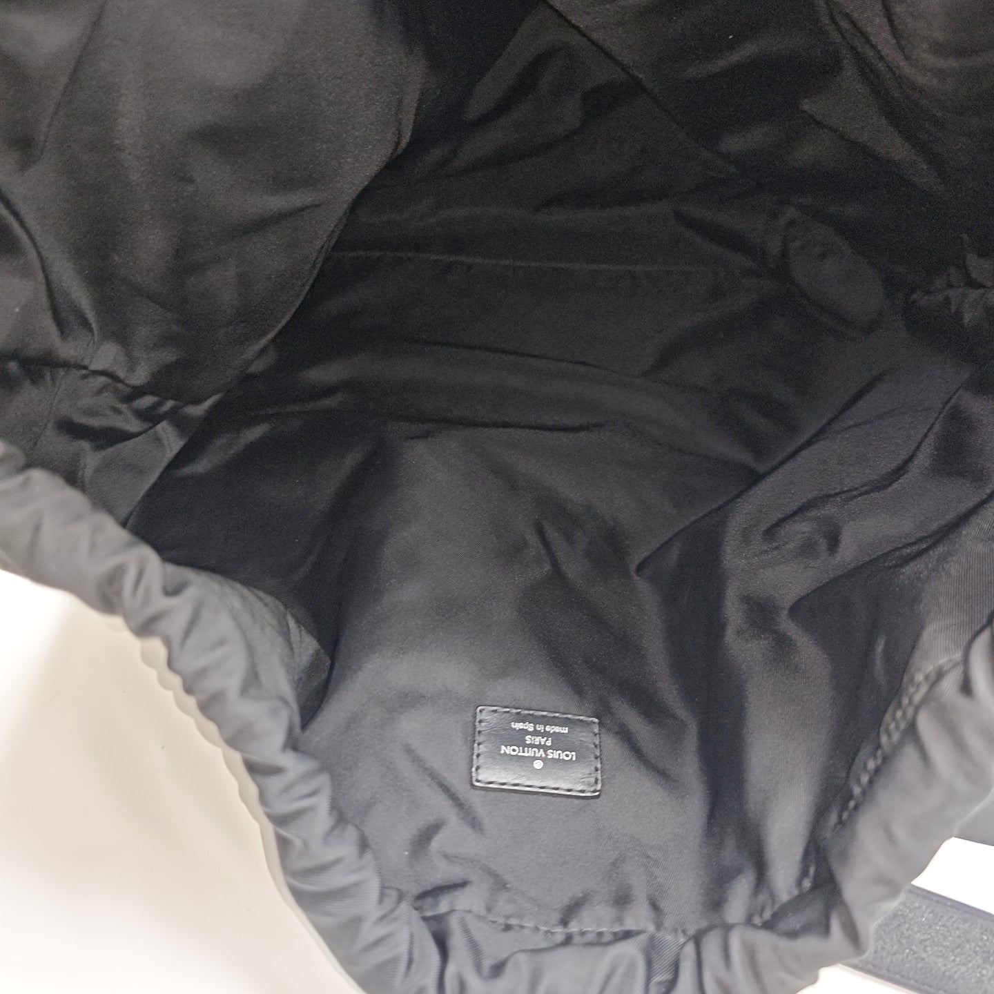 Monogram Coated Canvas Bucket Bag Black