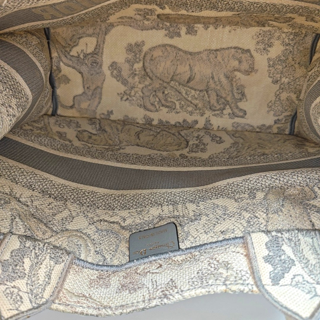 Book Tote Medium Fabric Gray