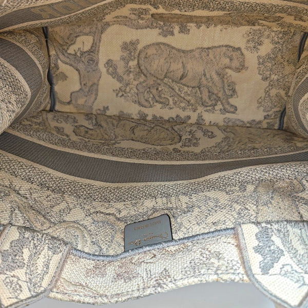 Book Tote Medium Fabric Gray