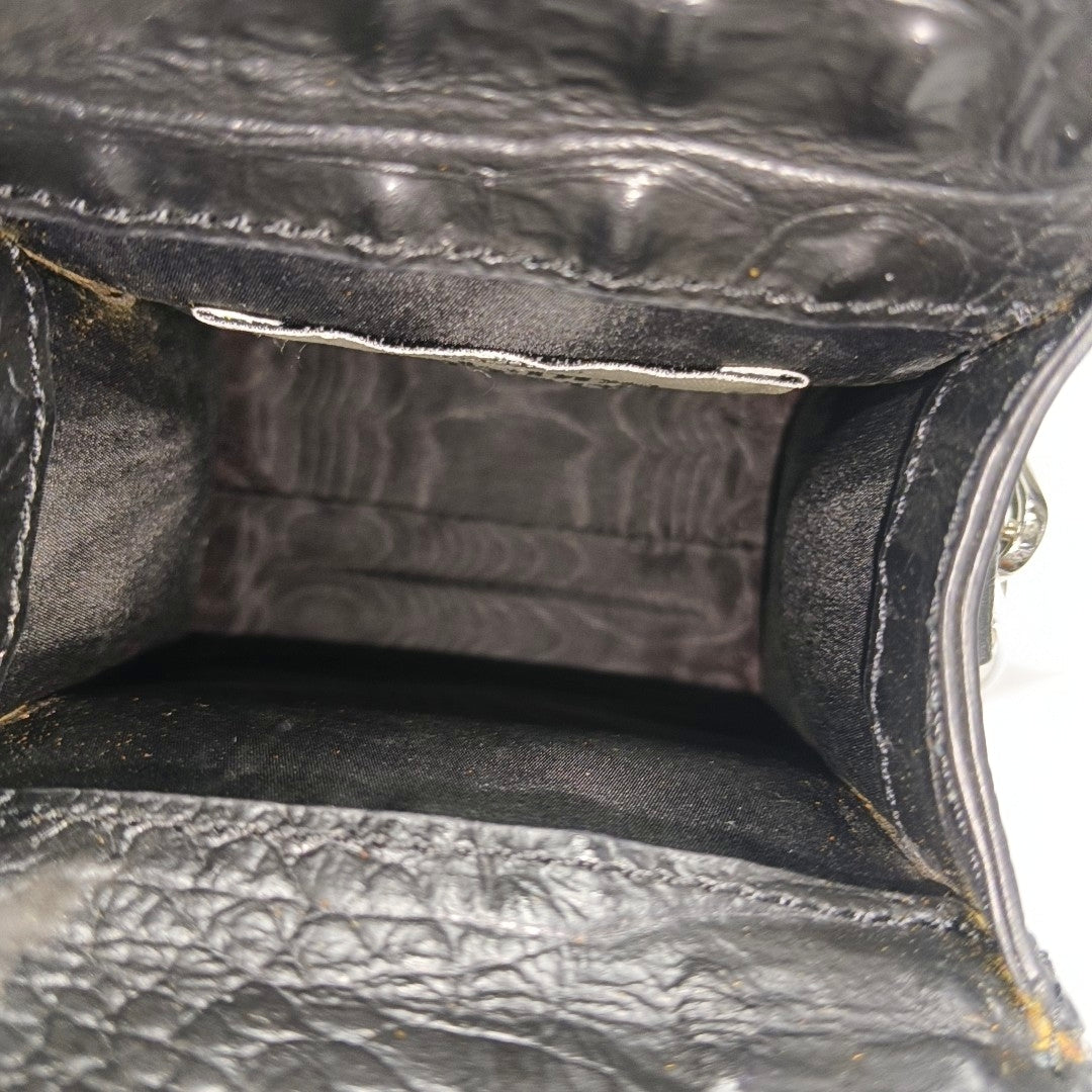 Calfskin Shoulder Bag Black