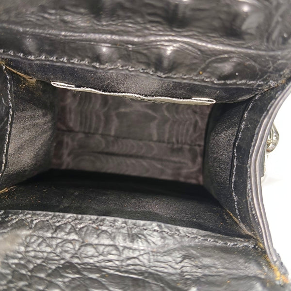 Calfskin Shoulder Bag Black