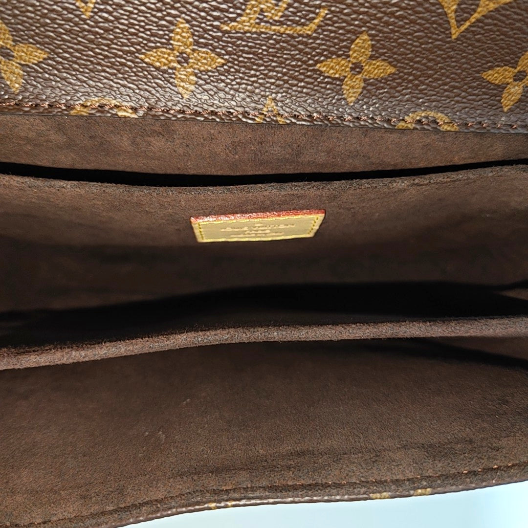 MÉTIS MM Monogram Coated Canvas Brown