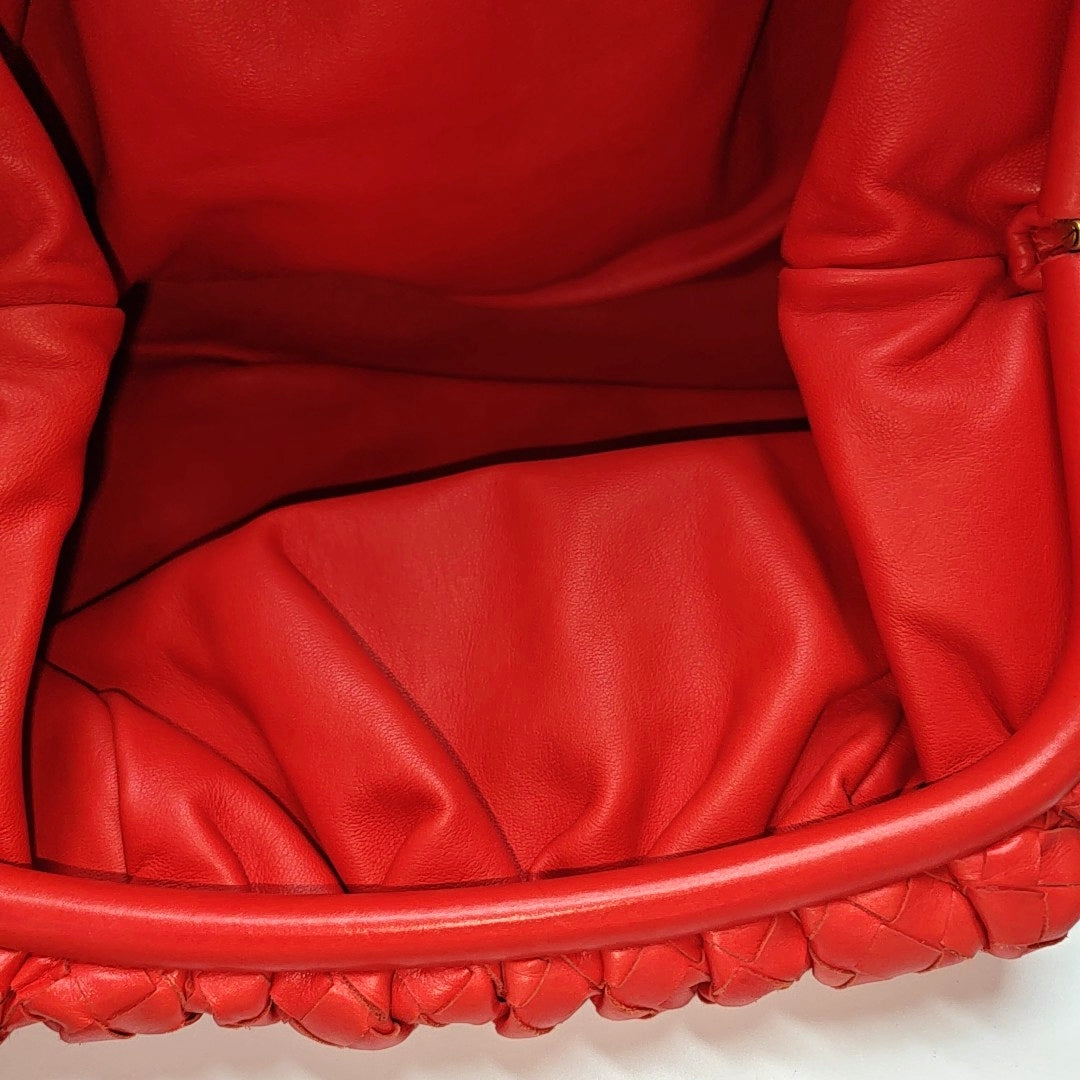 The Pouch Large Lambskin Red