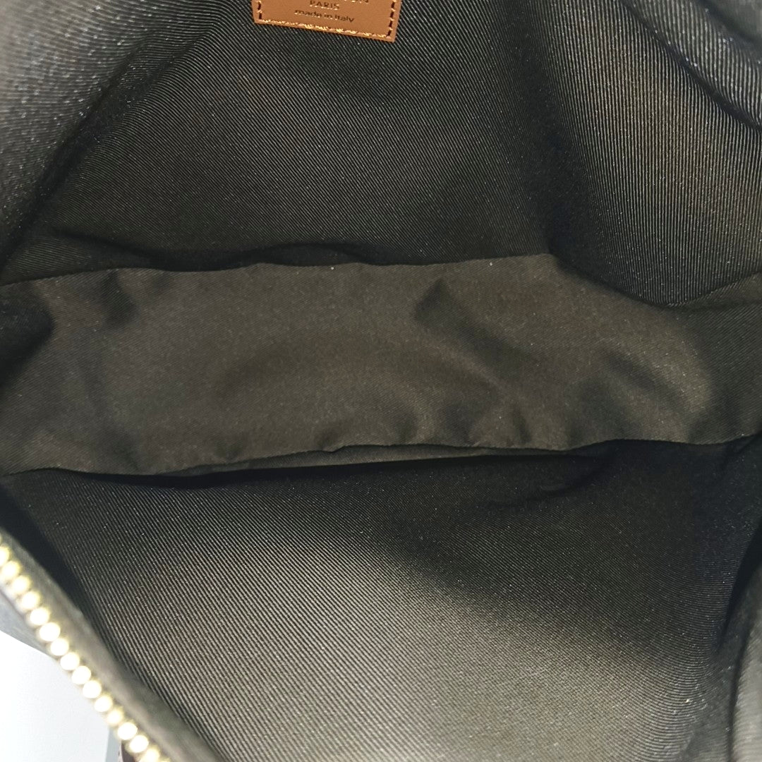 LOOP HOBO Monogram Coated Canvas Brown