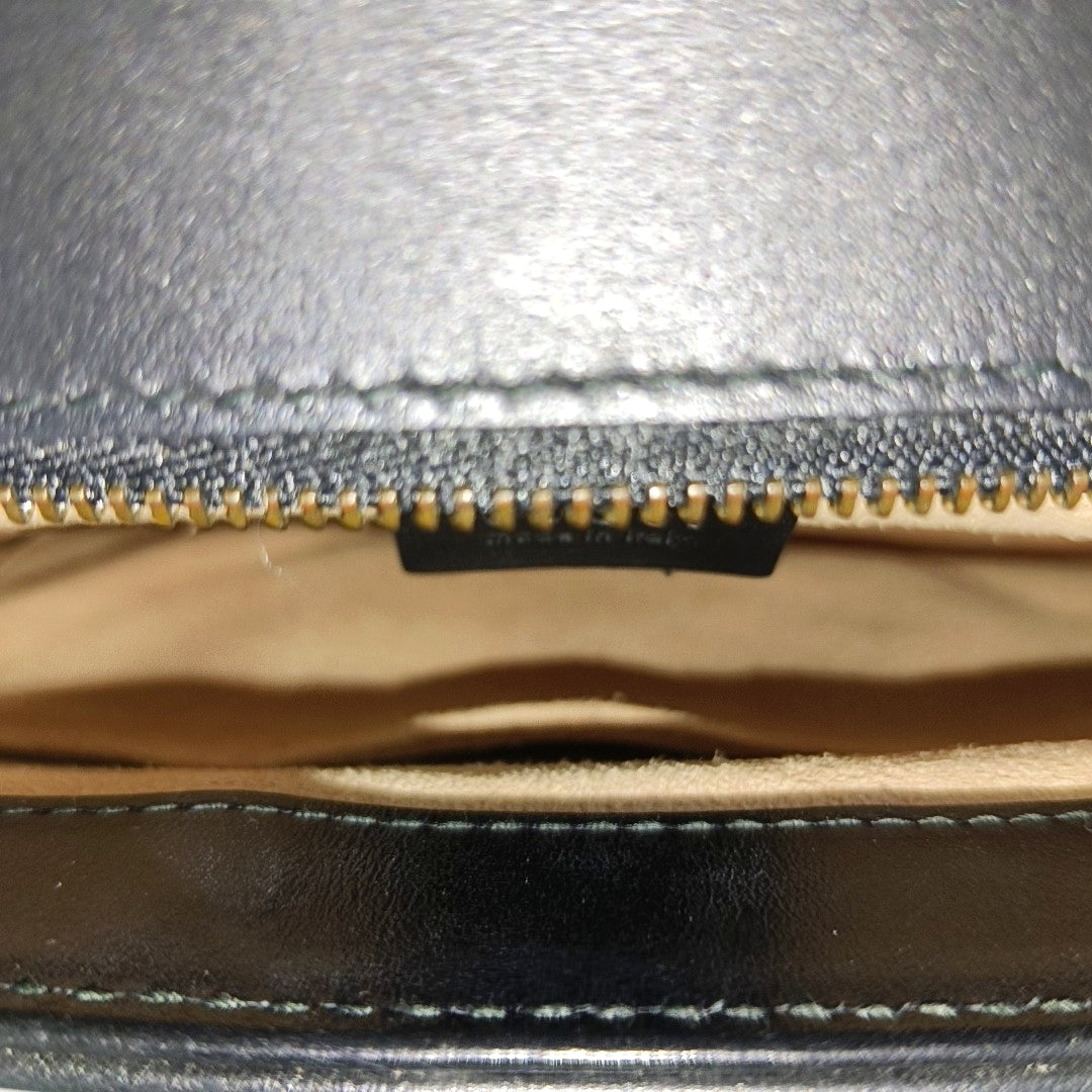 GG Marmont Medium Quilted Calfskin Black