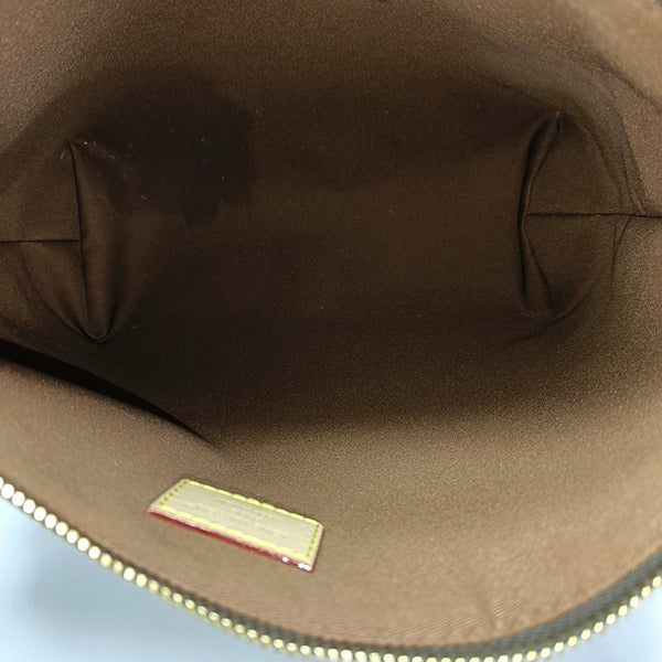Monogram Coated Canvas Shoulder Bag Brown