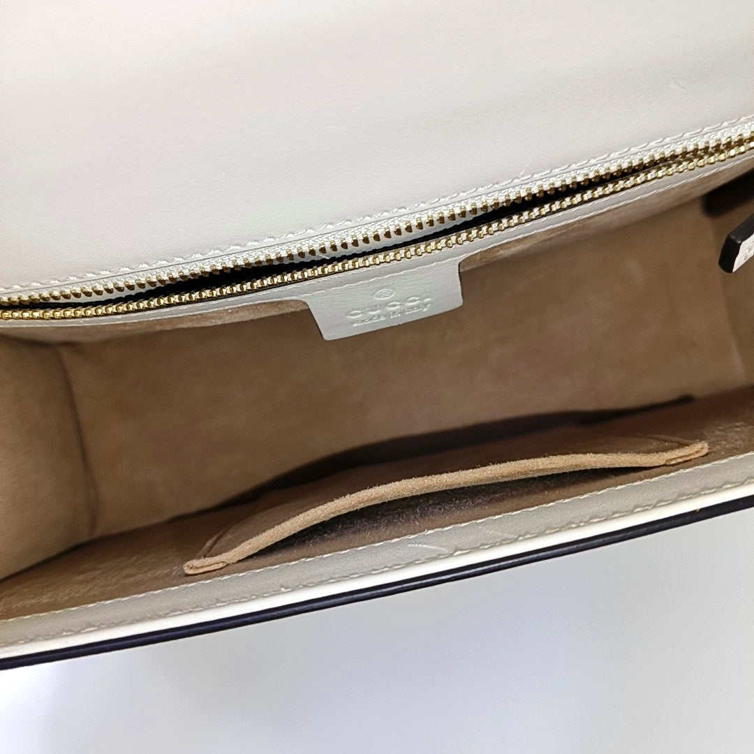Sylvie Small Calfskin White
