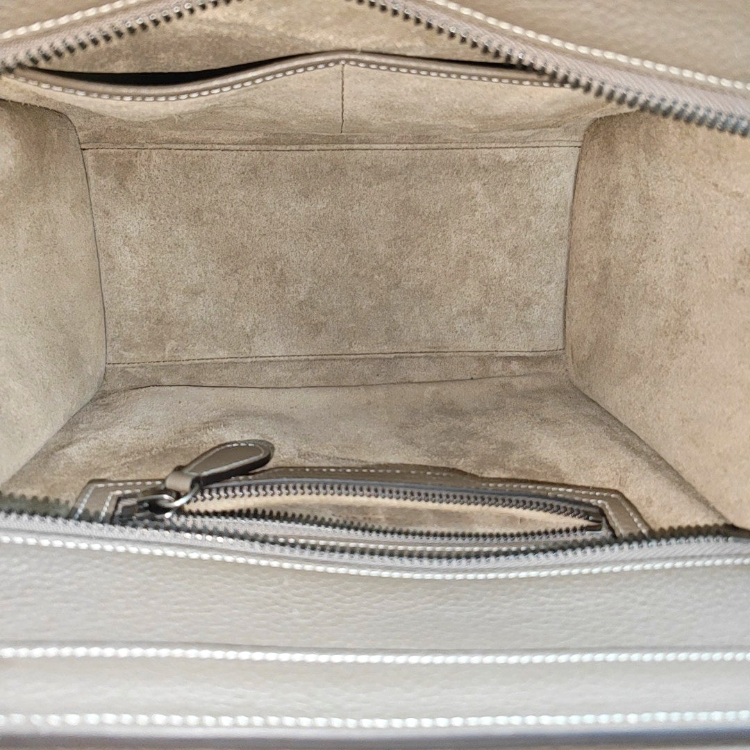 LUGGAGE Quilted Calfskin Gray