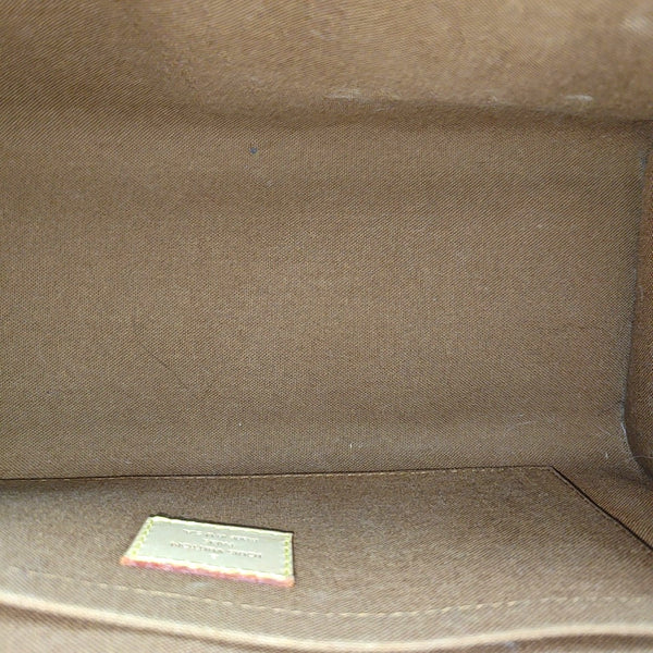 POPINCOURT Monogram Coated Canvas Brown