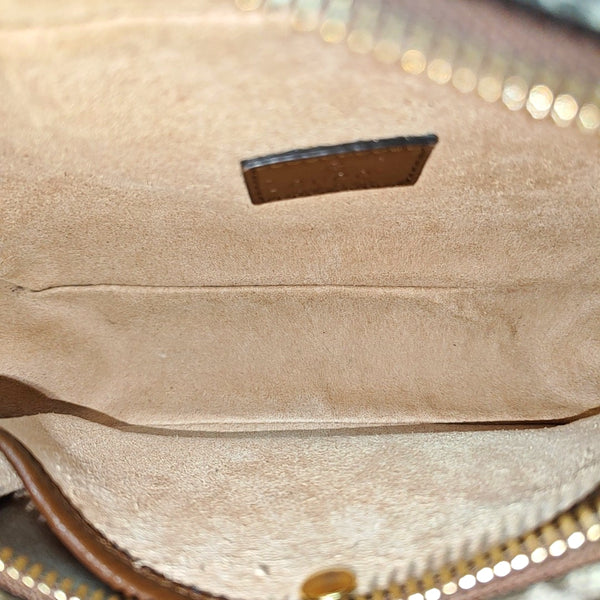 Bree Monogram Coated Canvas Beige