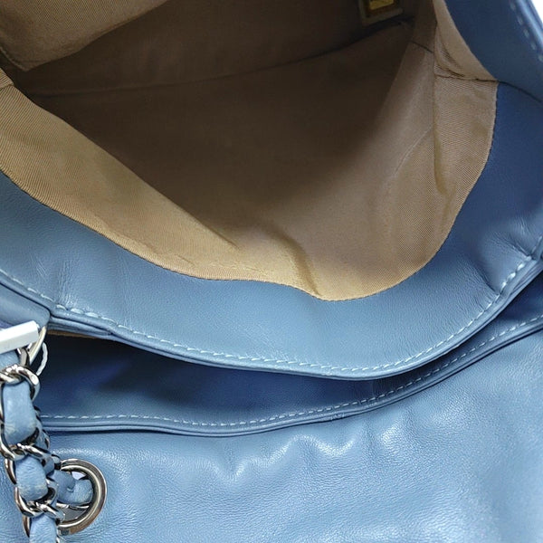 Quilted Lambskin Shoulder Bag Blue