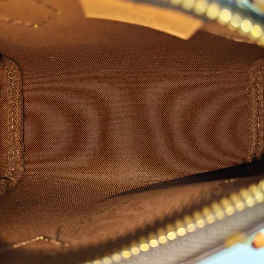 SPEEDY Nano Monogram Coated Canvas Brown