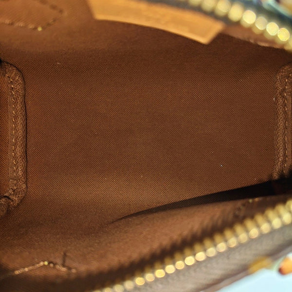 SPEEDY Nano Monogram Coated Canvas Brown
