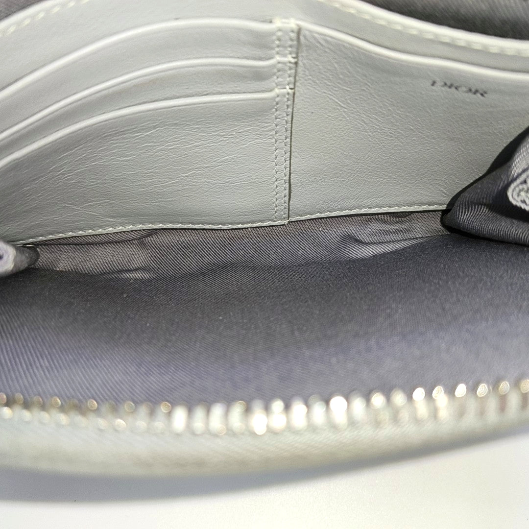 Coated Canvas Shoulder Bag Gray