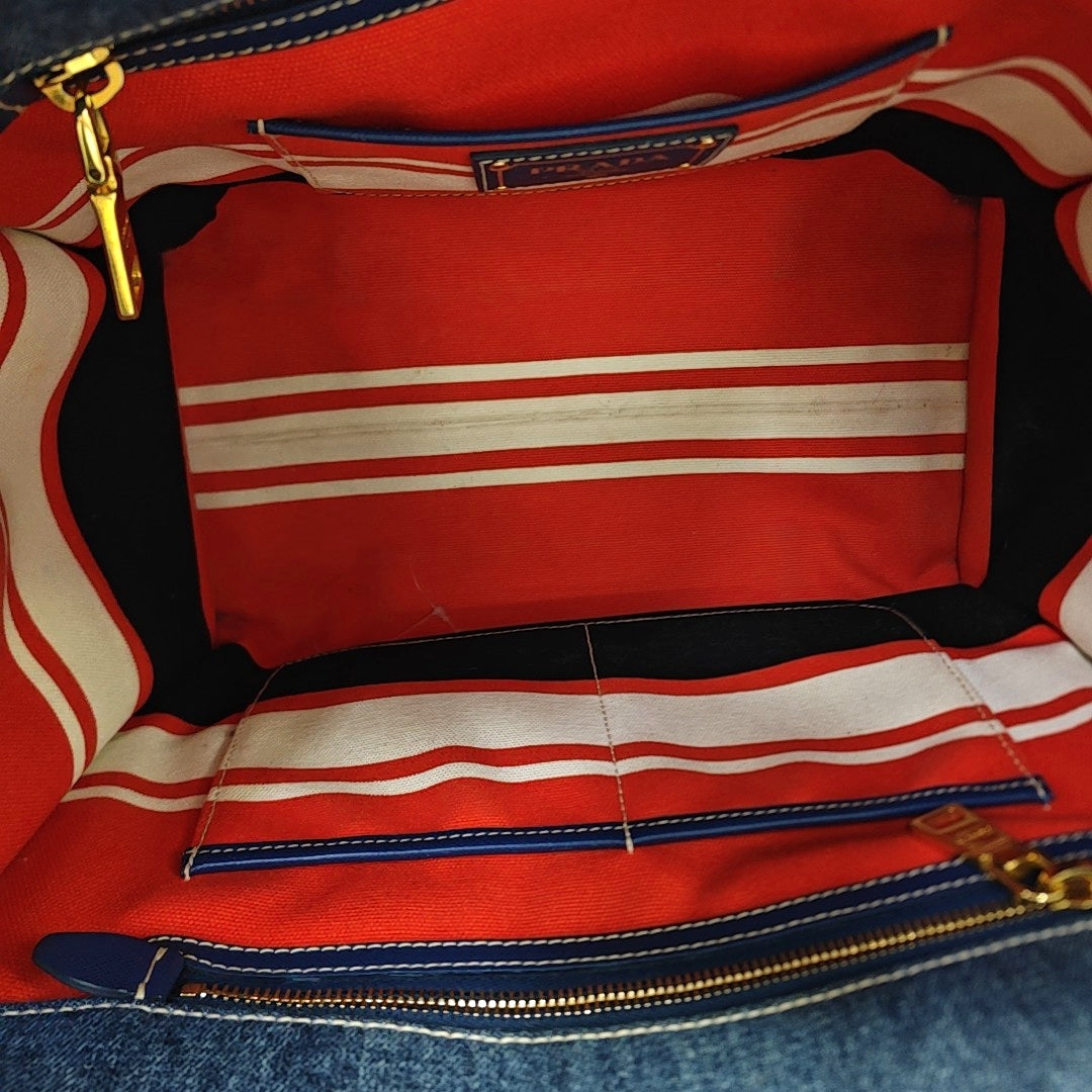 Denim Tote Bag Blue
