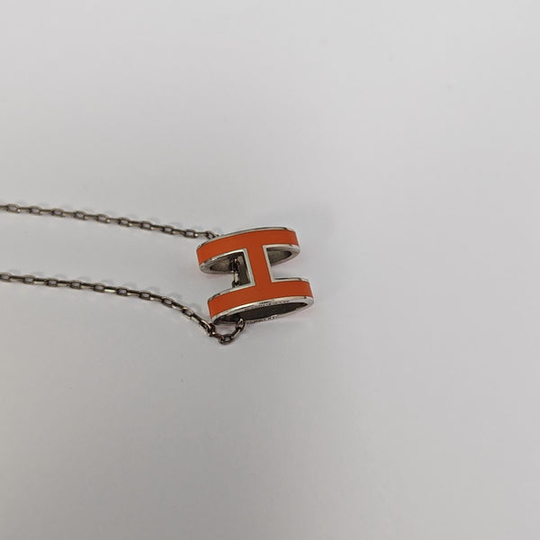 Pop H Metal Silver Necklace