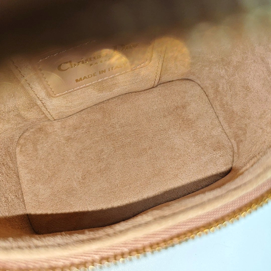 Lady Dior Super Mini Quilted Lambskin Pink