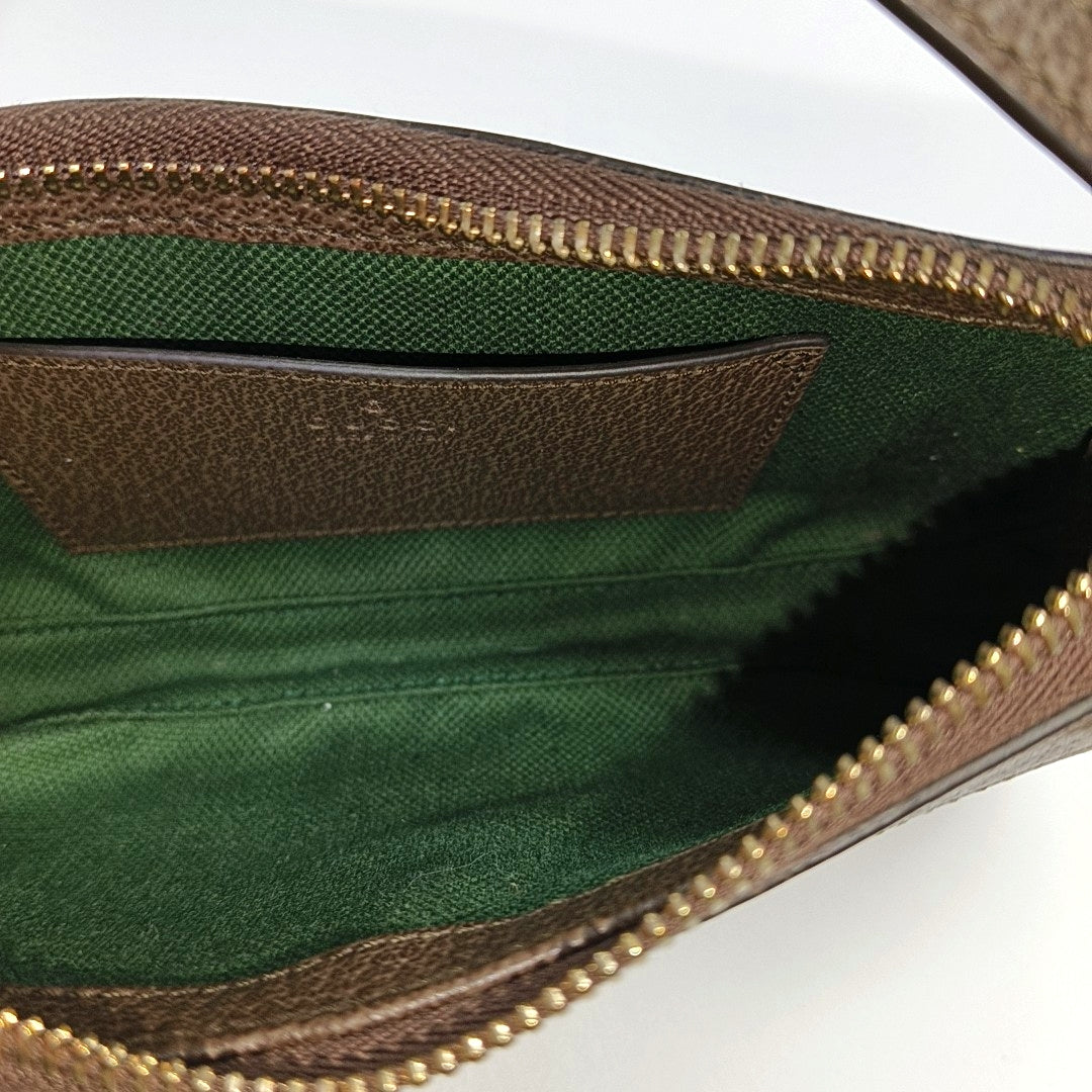 Ophidia Mini Monogram Coated Canvas Beige