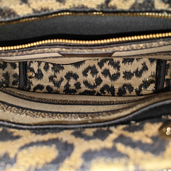 Authenticated pre-owned  Lady Dior Medium Fabric Beige - Tote Bag at Looply