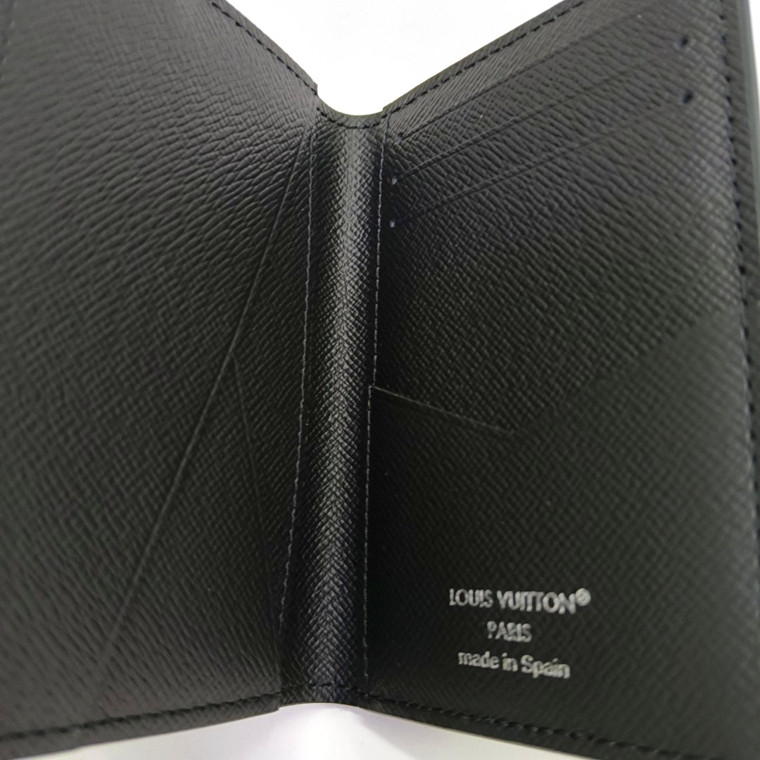 Monogram Coated Canvas Wallet Mini Black