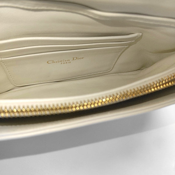 Dior Caro Small Cannage Calfskin White