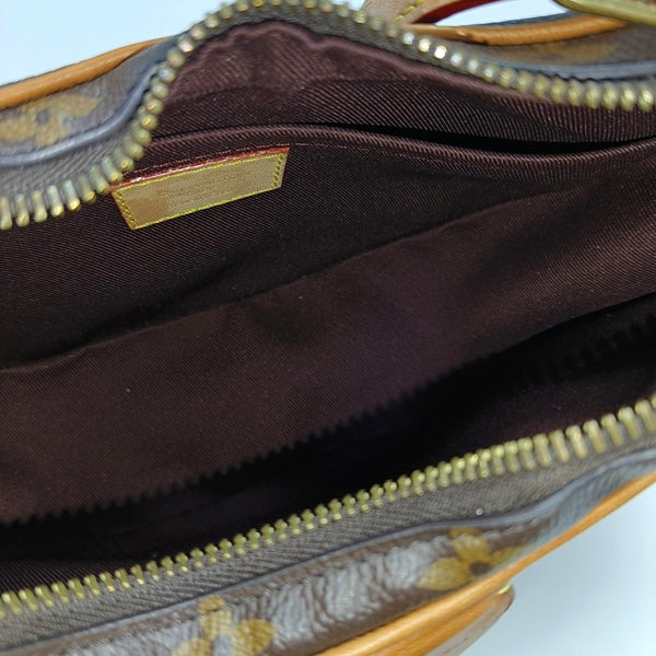 CROISSANT Monogram Coated Canvas Brown