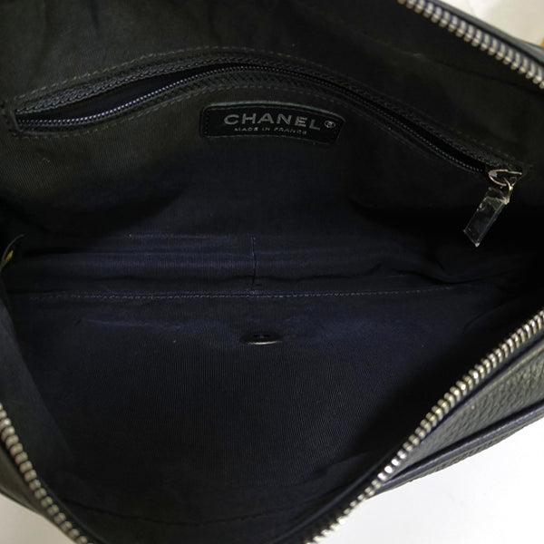 Small Quilted Grained Calfskin Black