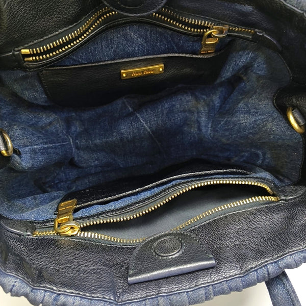 Avenue Quilted Denim Blue