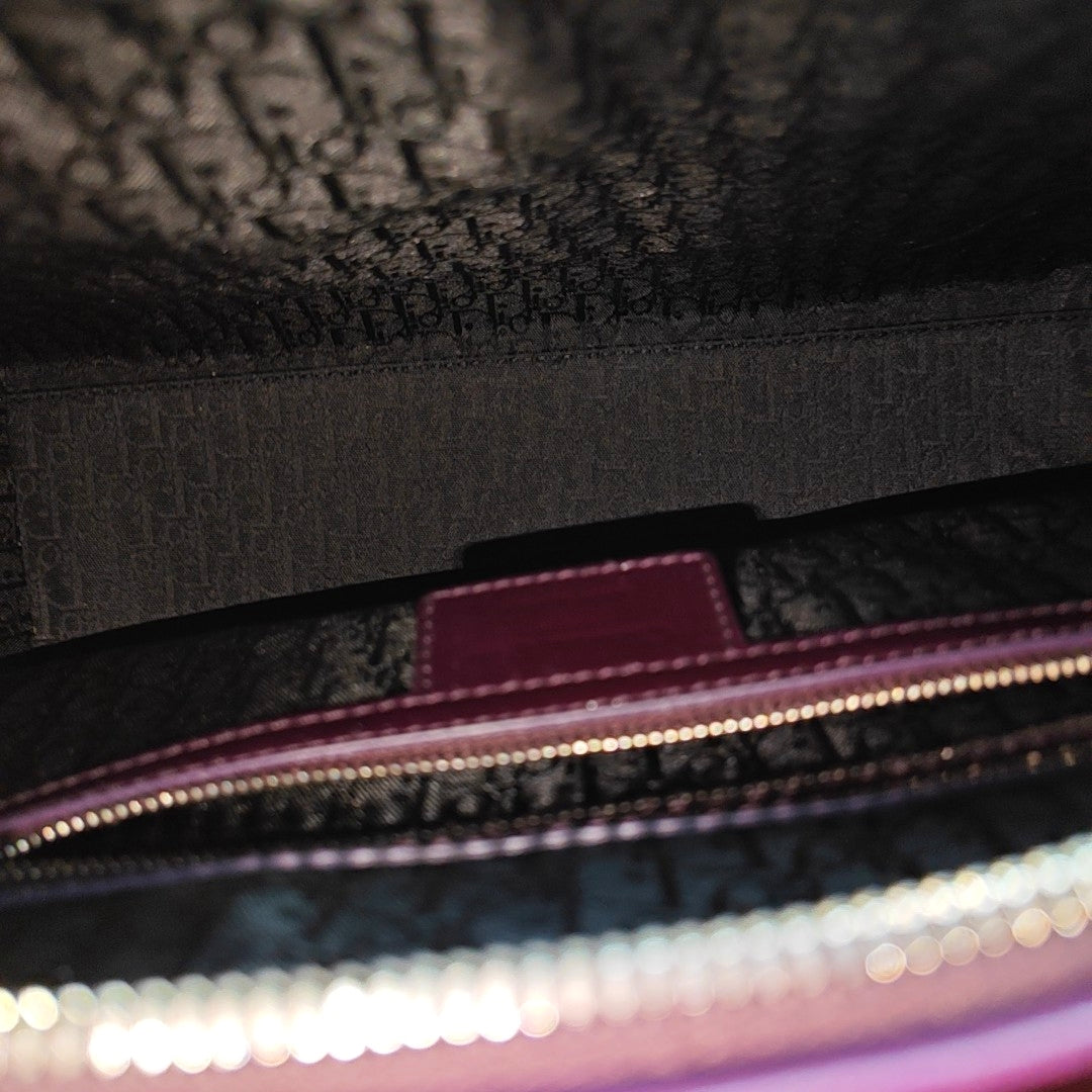 Authenticated pre-owned  Lady Dior Large Cannage Lambskin Burgundy - Tote Bag at Looply