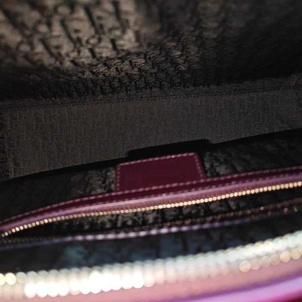 Authenticated pre-owned  Lady Dior Large Cannage Lambskin Burgundy - Tote Bag at Looply