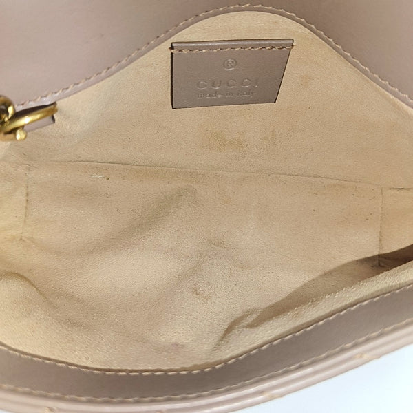 GG Marmont Mini Quilted Calfskin Beige