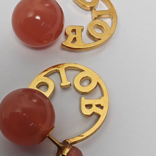 Metal Gold Stud Earrings