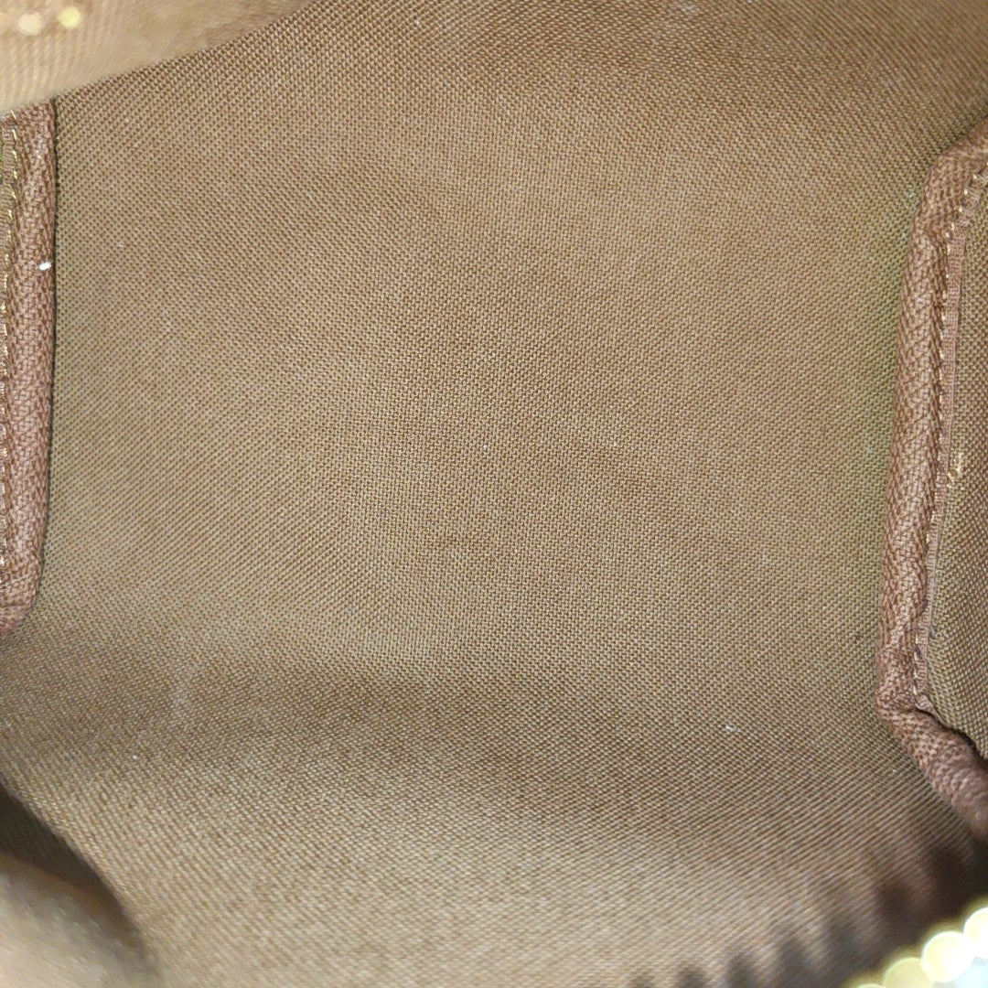 SPEEDY Nano Monogram Coated Canvas Brown