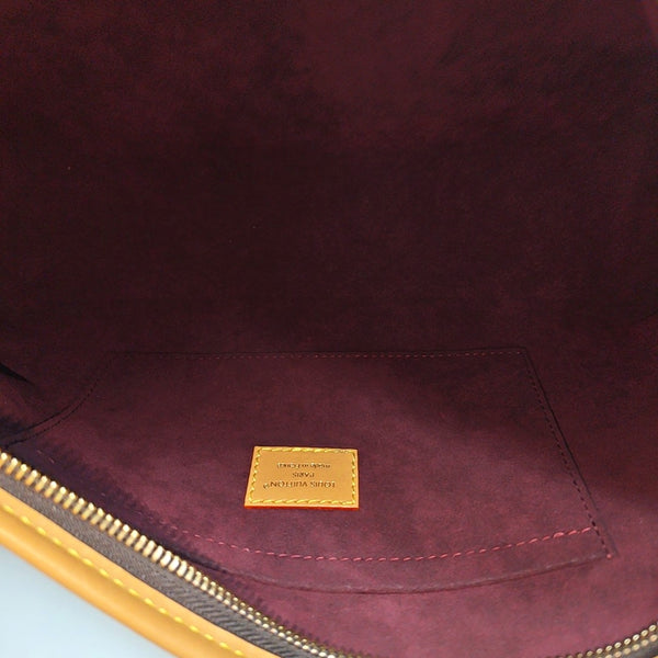 CARRYALL Small Monogram Coated Canvas Brown