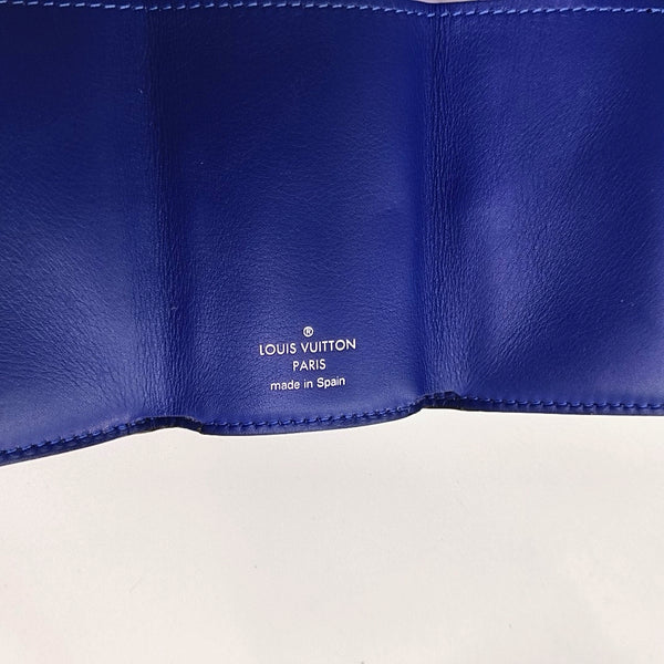 DISCOVERY Monogram Calfskin Blue Wallet