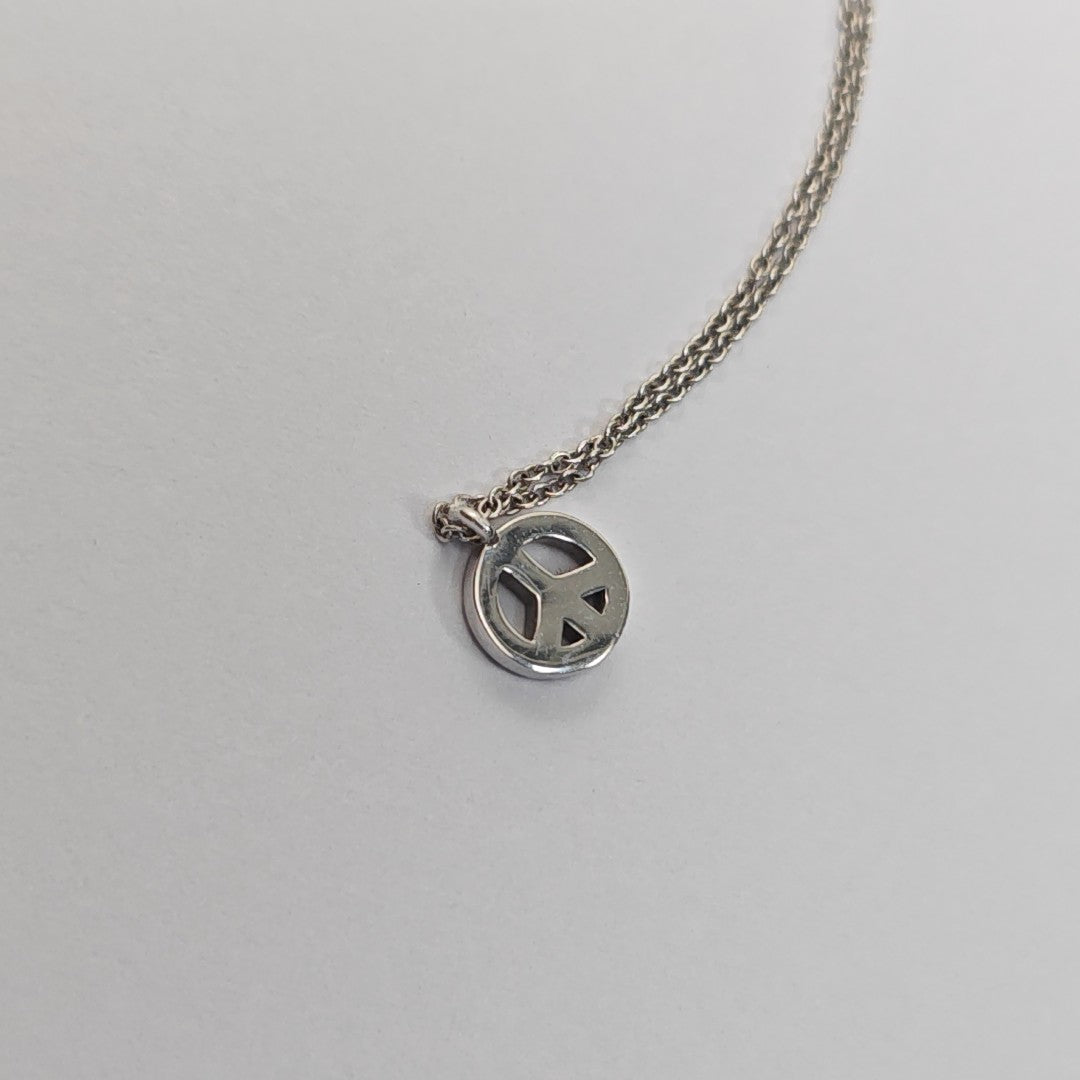 18k White Gold Silver Necklace