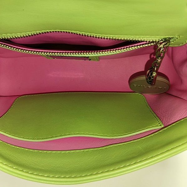 SERPENTI CABOCHON Small Quilted Calfskin Green