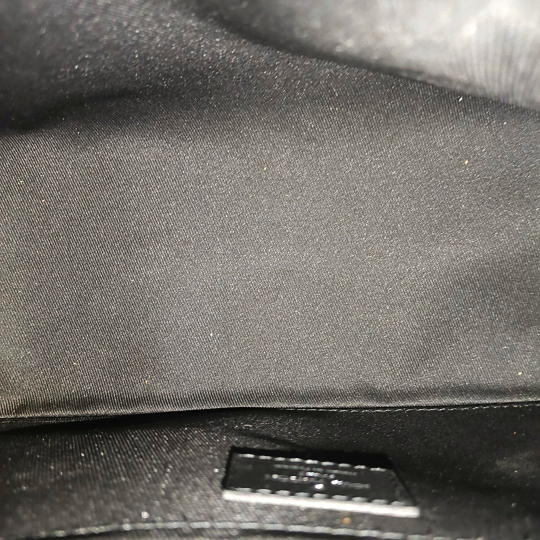 KEEPALL Monogram Coated Canvas Black