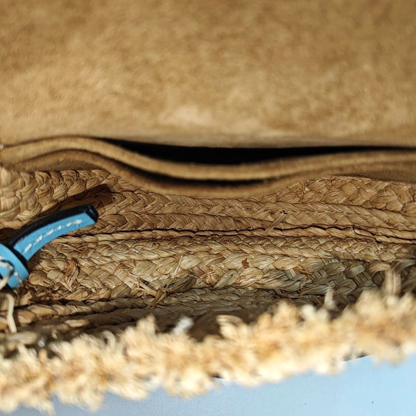 Authenticated pre-owned  Gate Straw Blue - Shoulder Bag at Looply