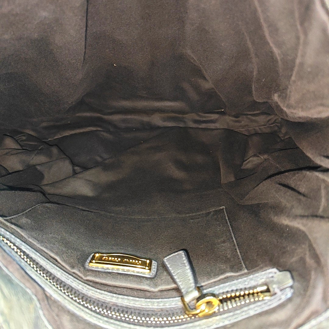 Quilted Calfskin Shoulder Bag Gray