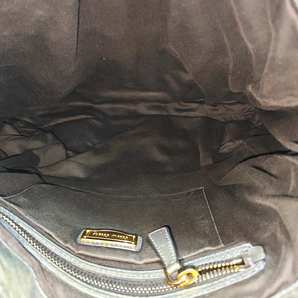 Quilted Calfskin Shoulder Bag Gray