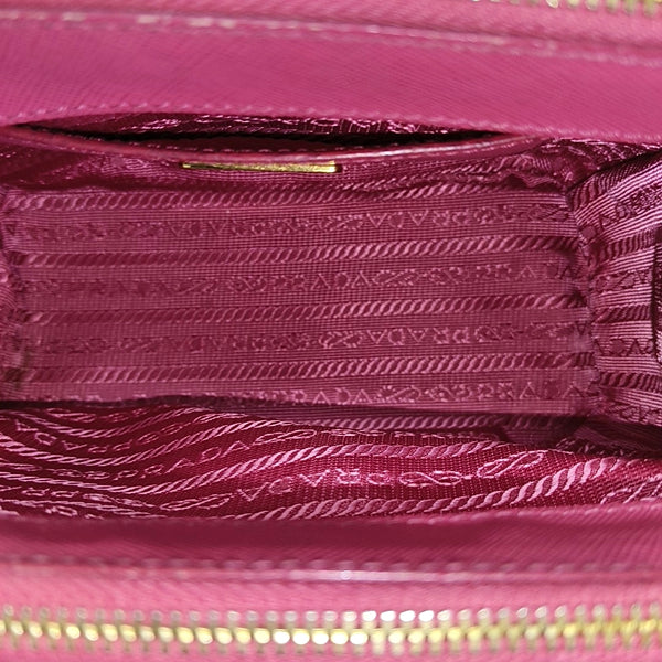 Galleria Super Mini Saffiano Calfskin Red