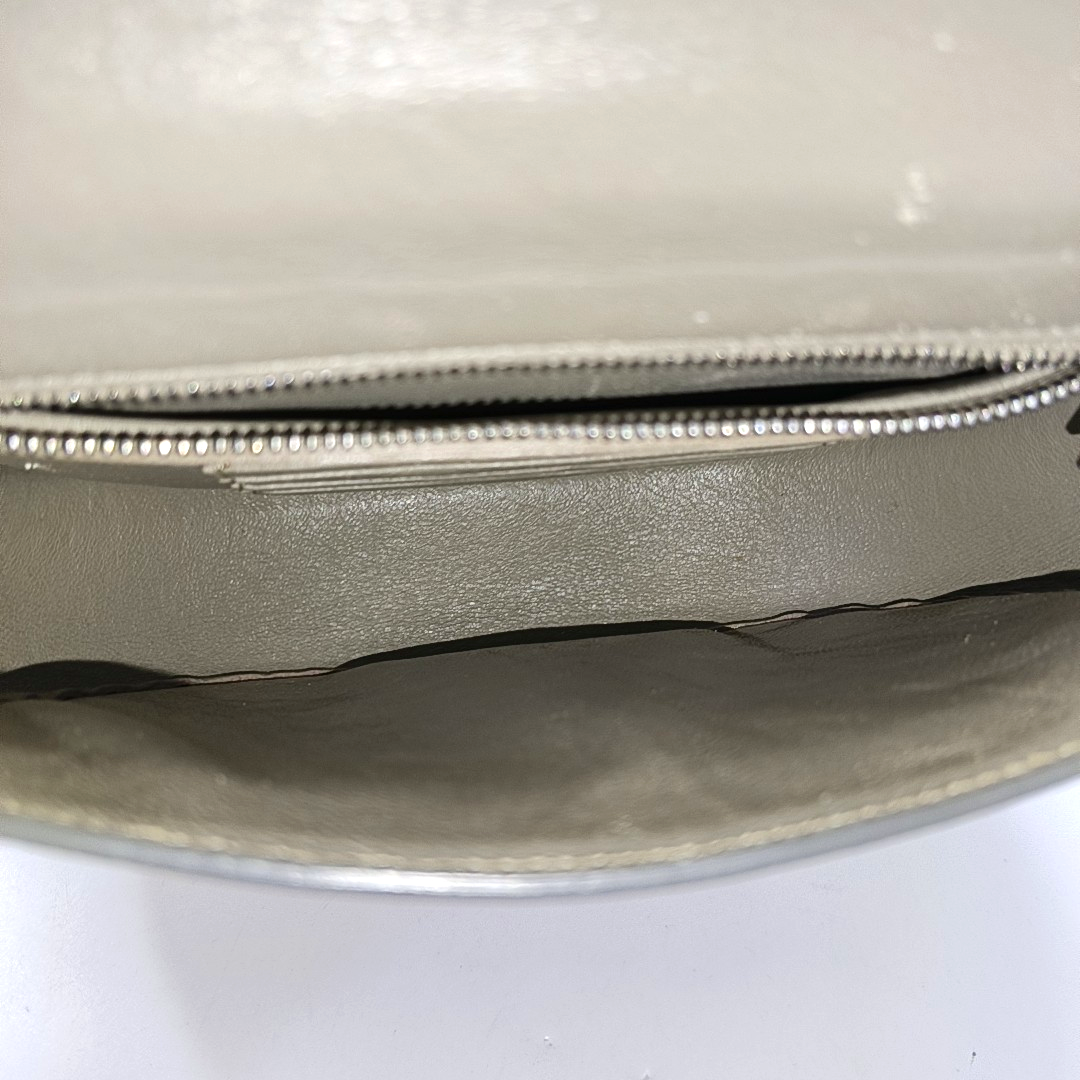 TROTTEUR Small Calfskin Gray