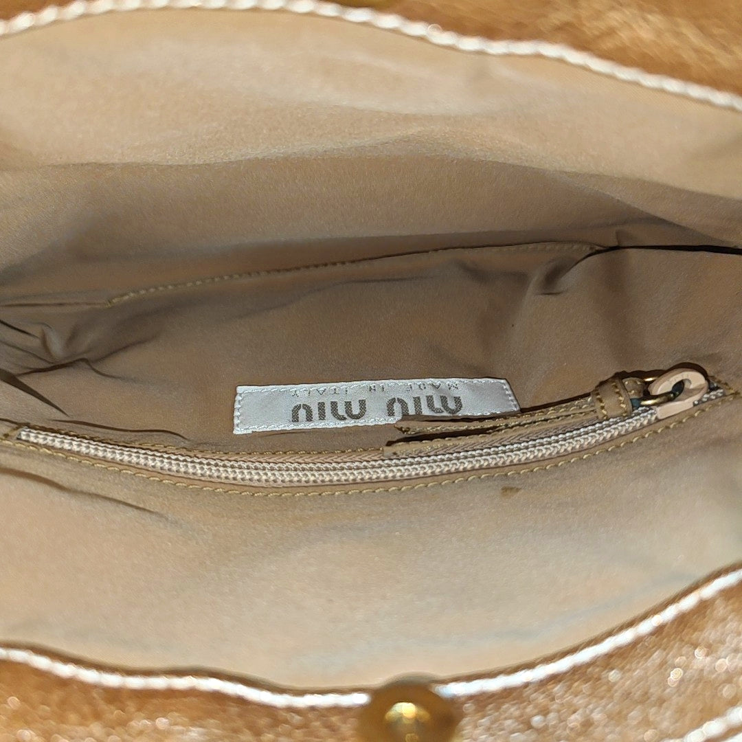 Special Material Top Handle Bag Pink