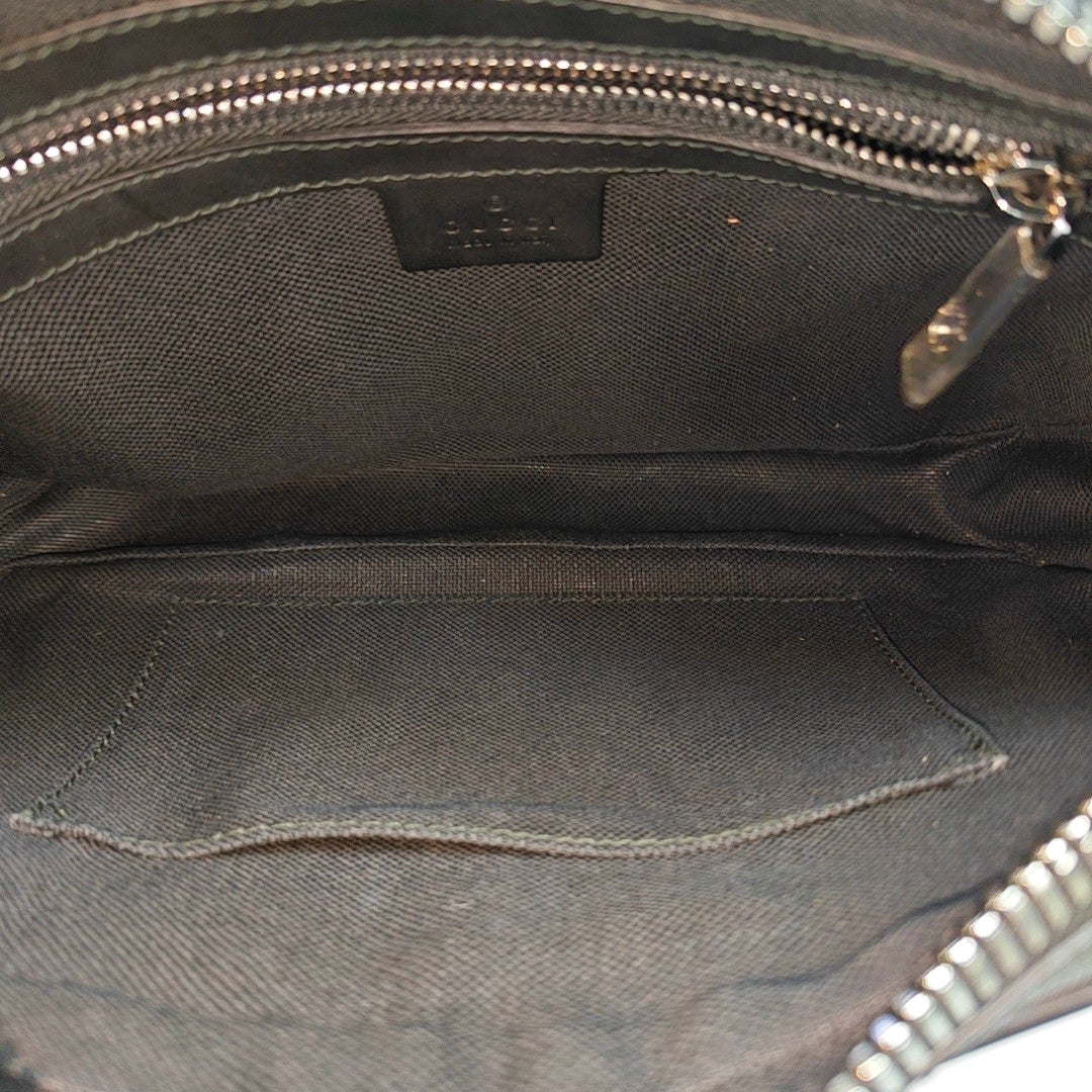 GG Supreme Monogram Coated Canvas Gray