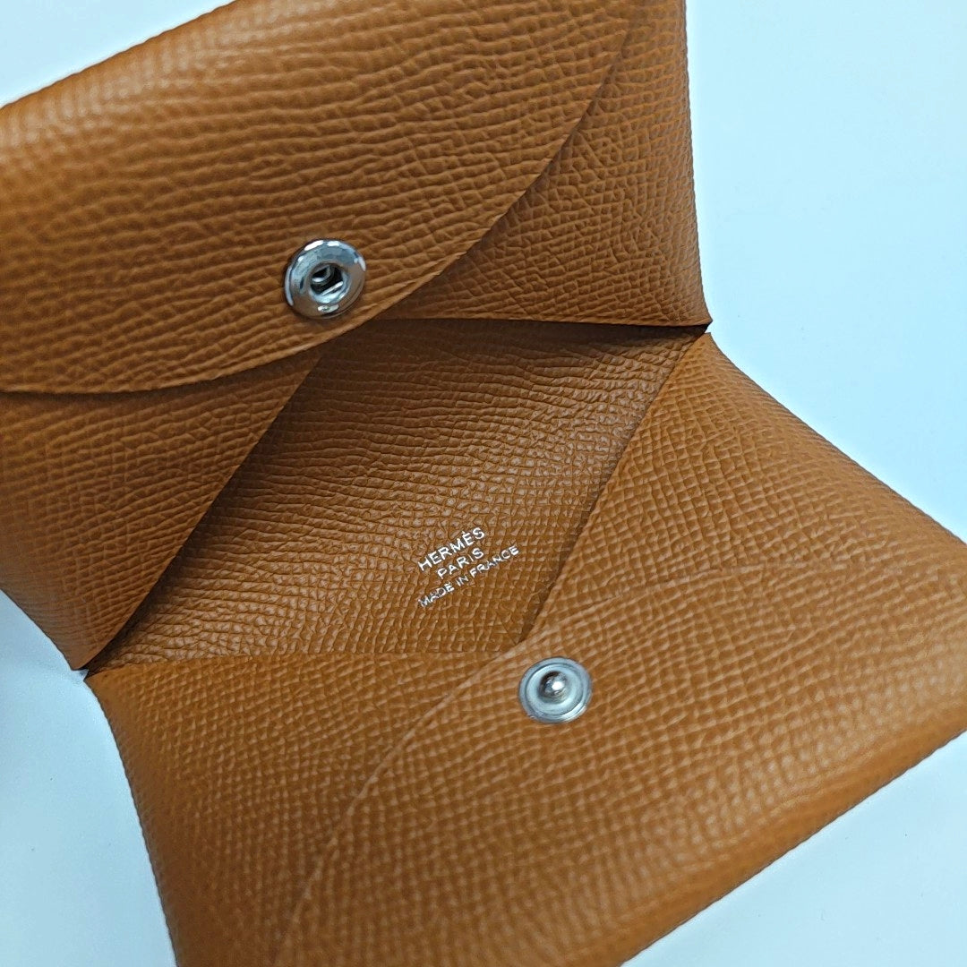 Calvi Epsom Brown Card Holder
