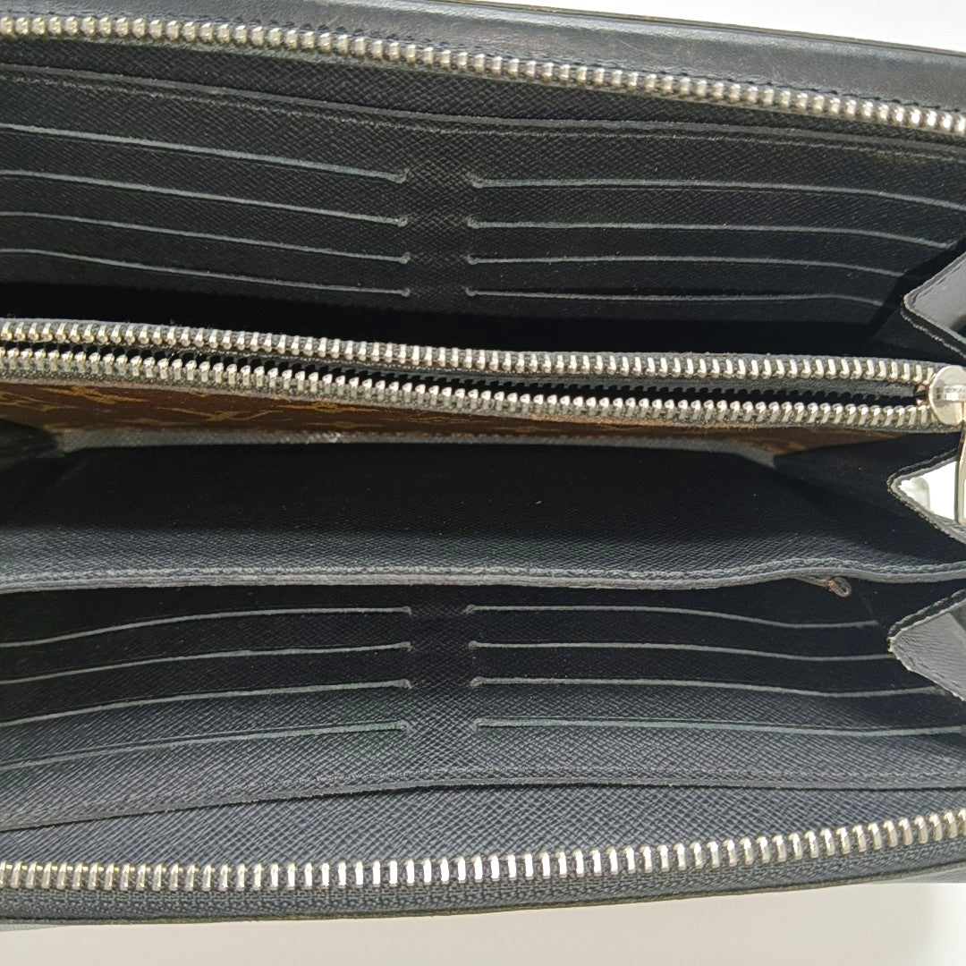 Monogram Coated Canvas Wallet Brown